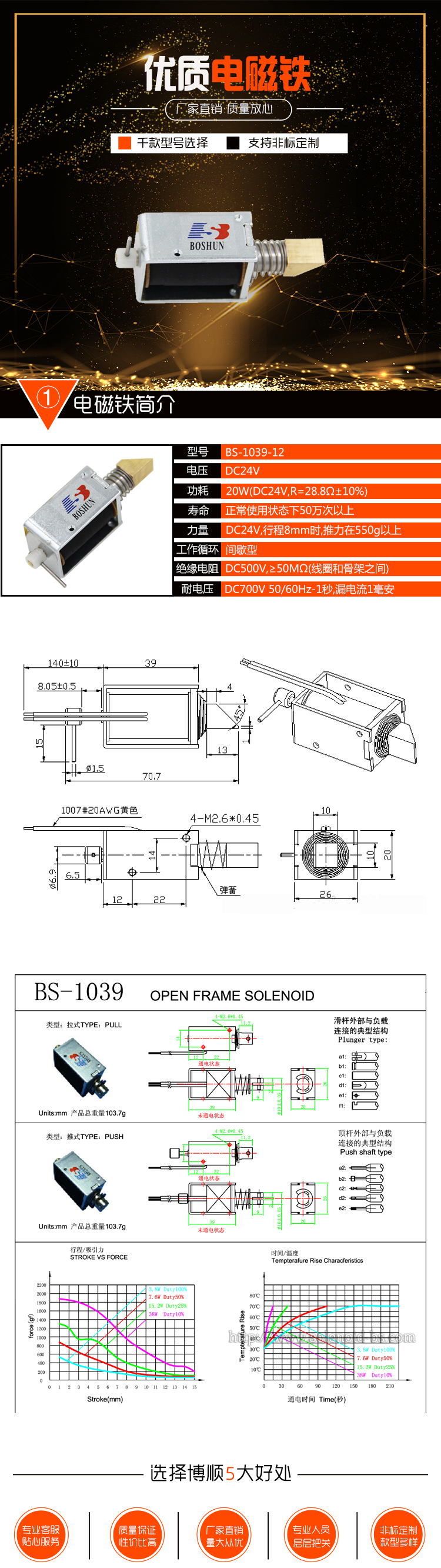 智能門鎖電磁鎖BS-1039-12 智能門鎖電磁鎖BS-1039-12